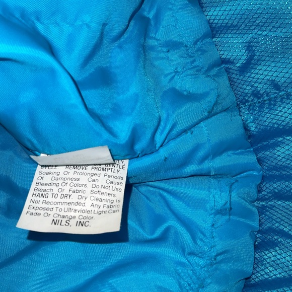 NILS Vintage Ski Jacket Ladies Fitted Coat Gorgeous Turquoise Size 12 Full Zip - Picture 12 of 16
